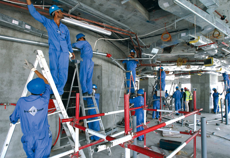 DSI personnel hard at work at Infinity Tower. DSI personnel hard at work at Infinity Tower.