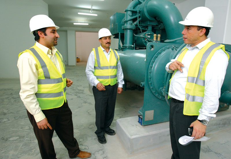 DSI project engineer Walid Eid (left), project manager Yasin Sara (middle) and operations manager Nizar Baraka (right). DSI project engineer Walid Eid (left), project manager Yasin Sara (middle) and operations manager Nizar Baraka (right).
